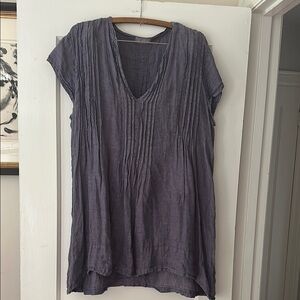 CP Shades Large Purple Pleated Tunic Top